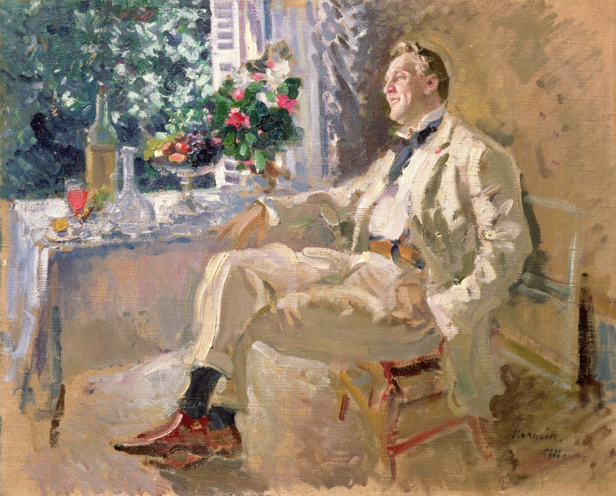 Retrato del Cantante de Ópera Feodor Ivanovich Chaliapin (1873-1938) 1911 de Konstantin Alekseevich Korovin