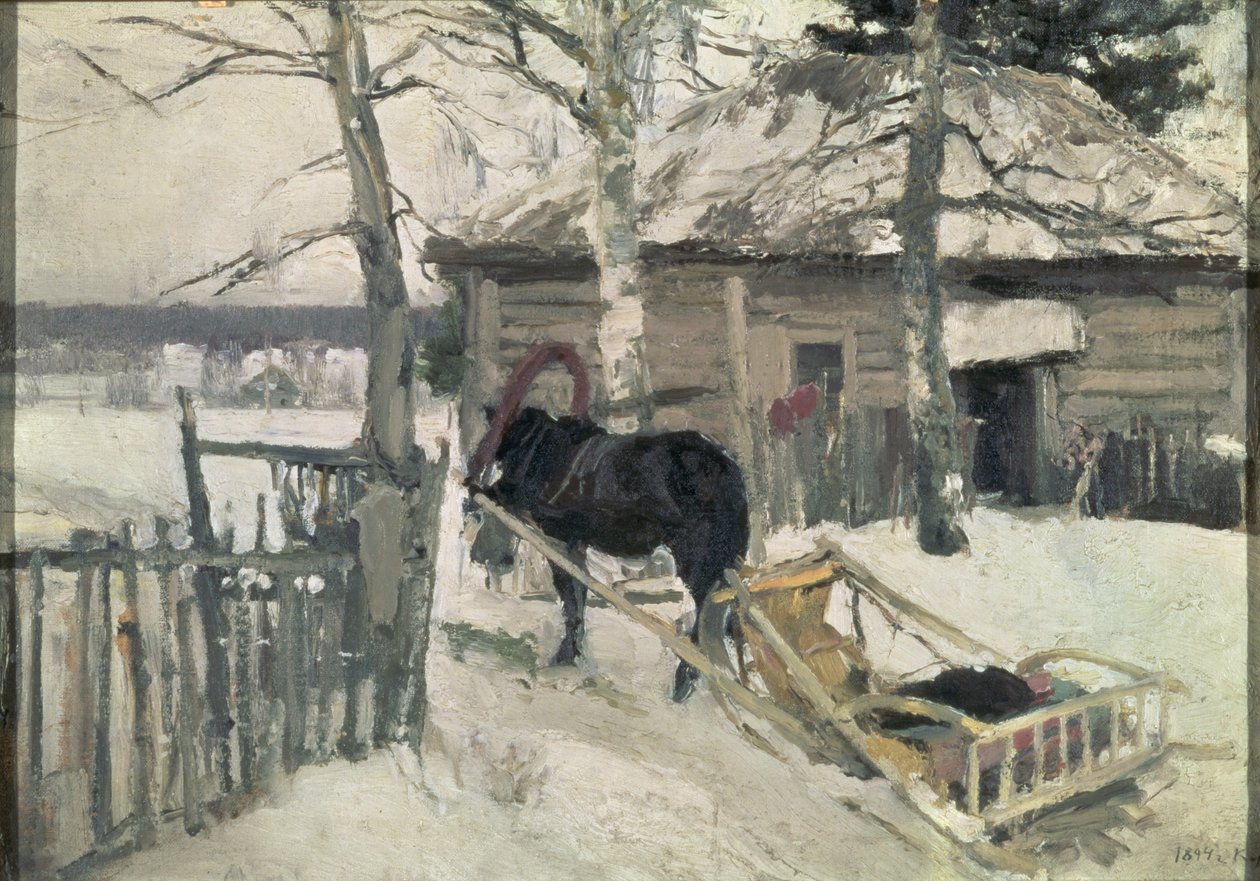 Invierno, 1894 de Konstantin Alekseevich Korovin