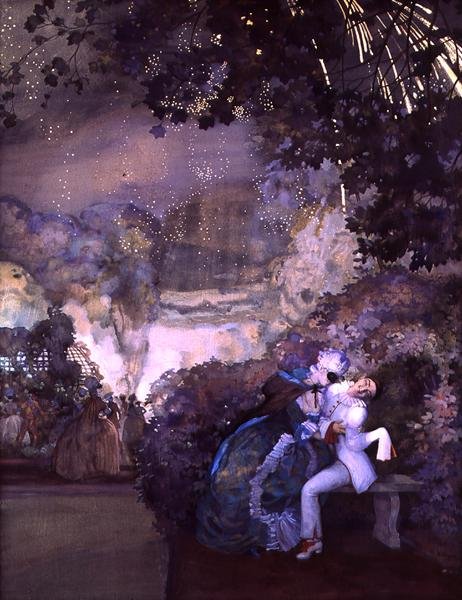 Fuegos artificiales de Konstantin Andreevic Somov