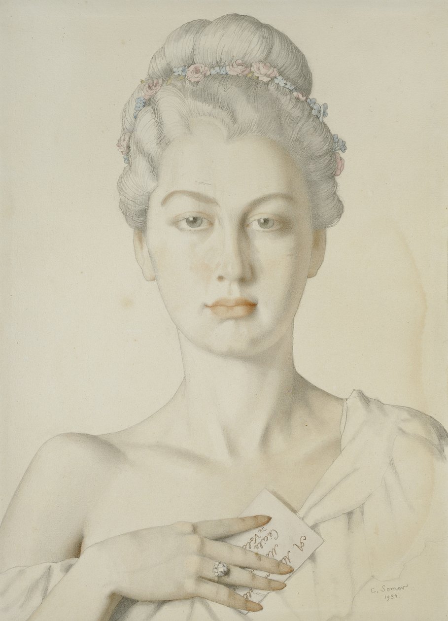 Retrato imaginario de Cécile de Volanges en 