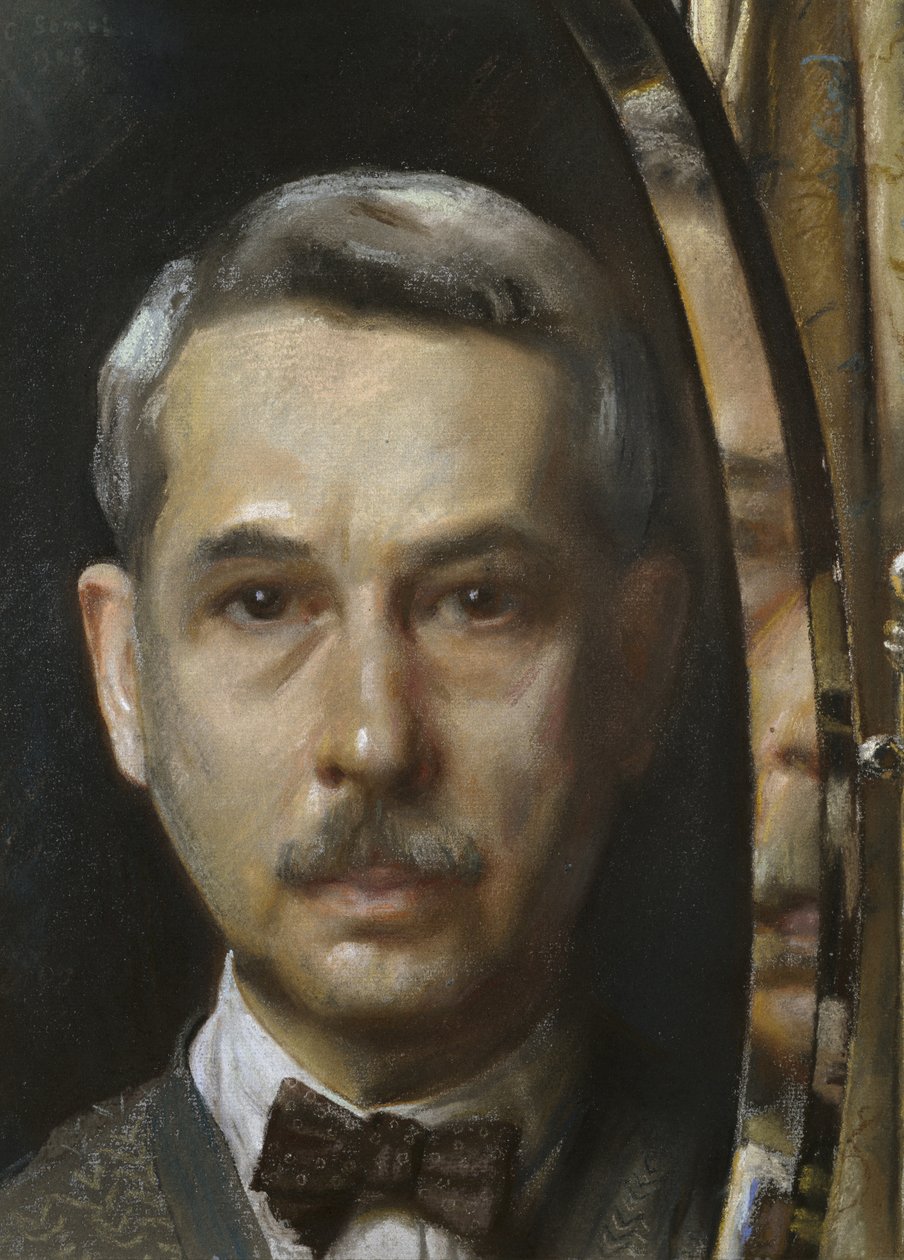 Autorretrato en un espejo, 1928 de Konstantin Andreevic Somov