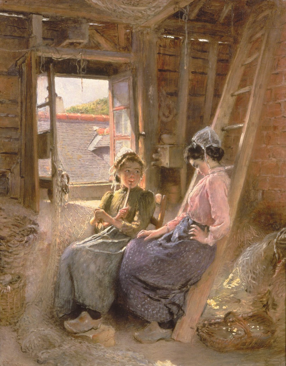 Dos Mujeres Bretónas, 1904 de Konstantin Egorovich Makovsky