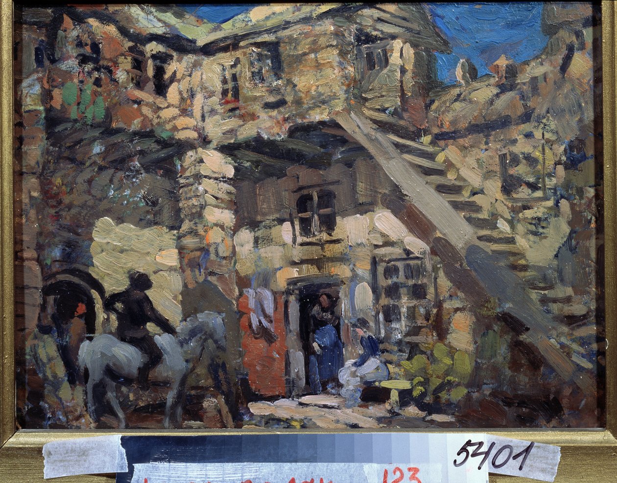 Escenografía para el ballet Don Quijote de Leon (o Ludwig) Minkus (1826-1917) (Escenografía para el ballet Don Quijote de L. Minkus). Obra de Konstantin Alexeyevich Korovin (Constantin Korovin) (1861-1939), gouache sobre cartón de Konstantin Alekseevich Korovin