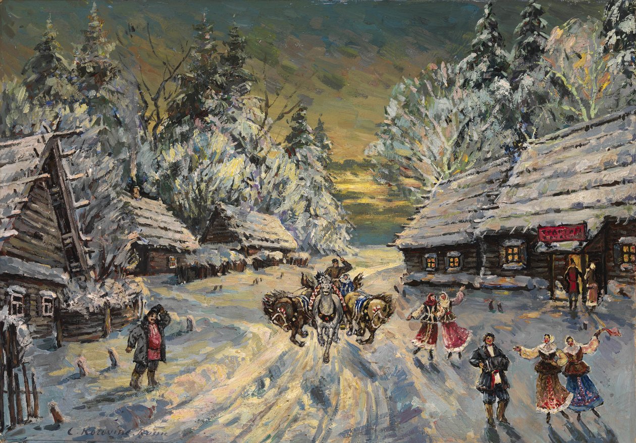 Invierno ruso de Konstantin Alekseevich Korovin