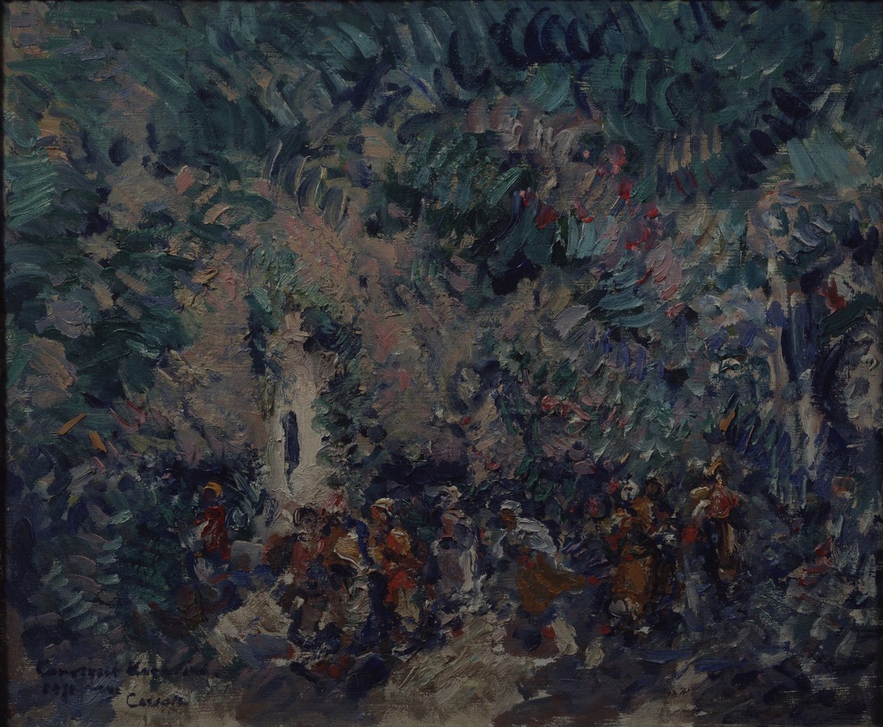 Diseño de escenario para el ballet Corsario de A. Adam de Konstantin Alekseevich Korovin