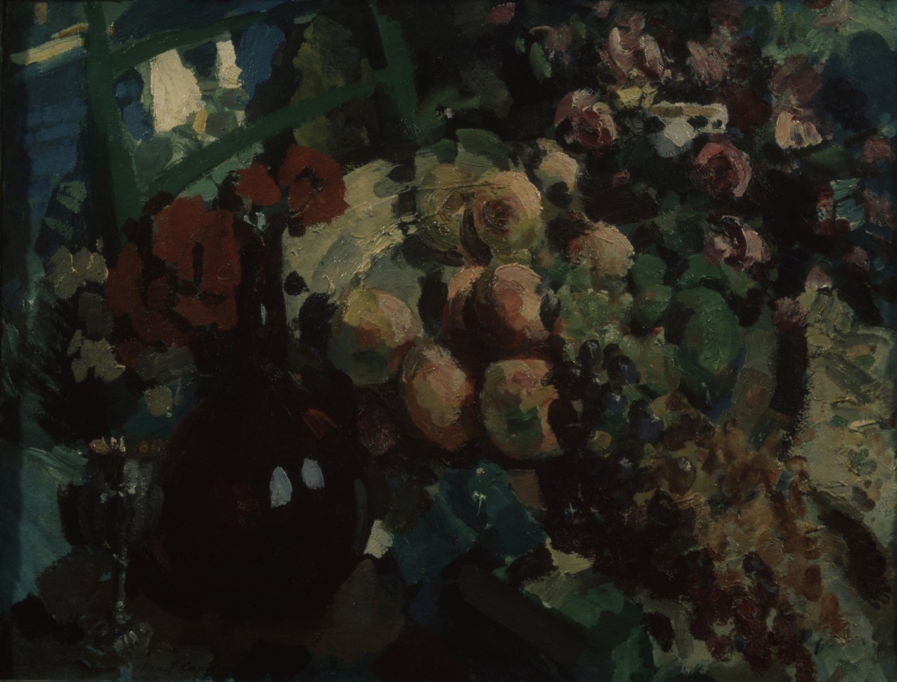 Naturaleza muerta. Vid y frutas, 1917 de Konstantin Alekseevich Korovin