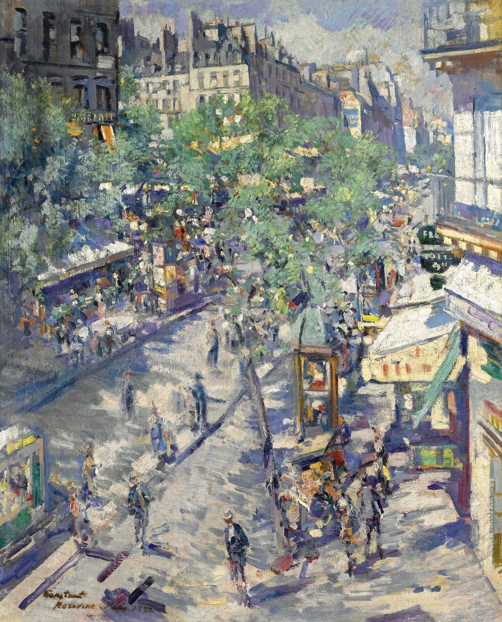 El Boulevard de Sébastopol en París, 1923 de Konstantin Alekseevich Korovin