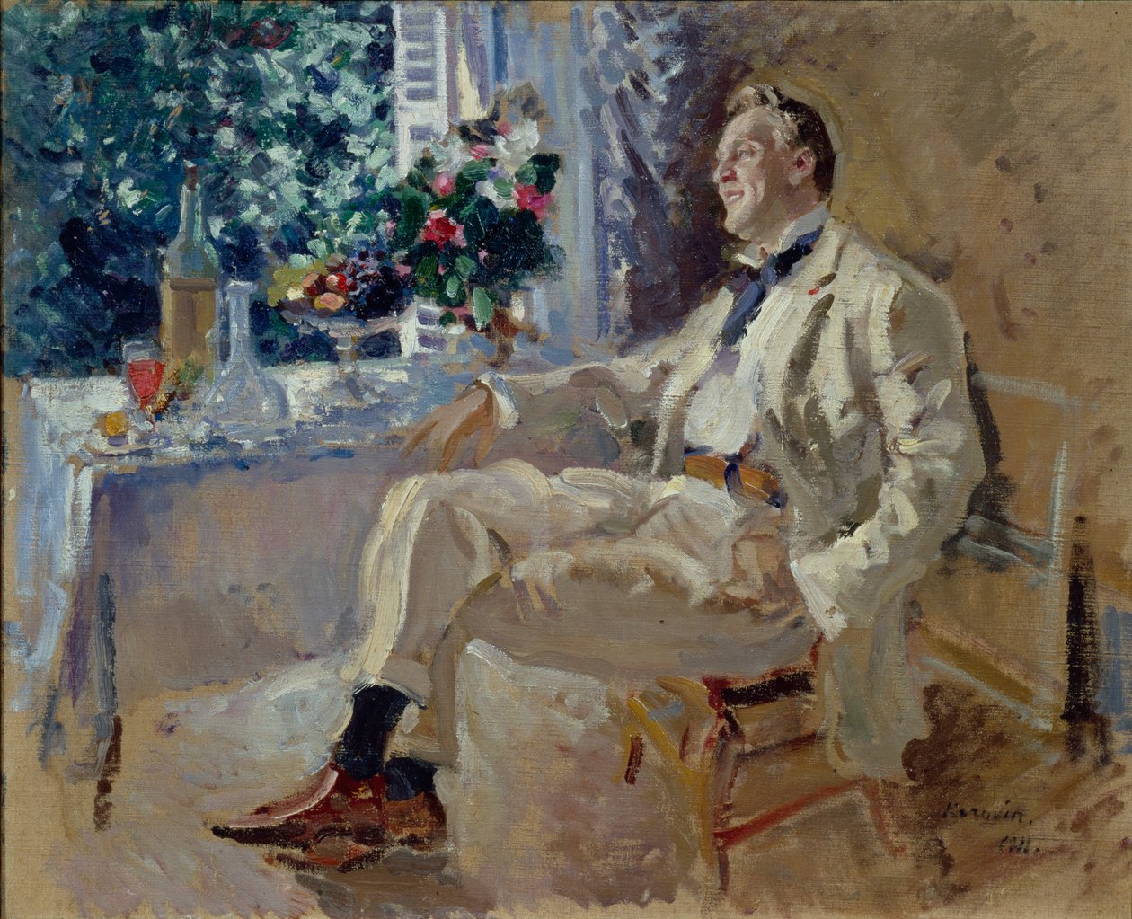Retrato del cantante Feodor Ivanovich Chaliapin 1873-1938, 1911 de Konstantin Alexeyevich Korovin
