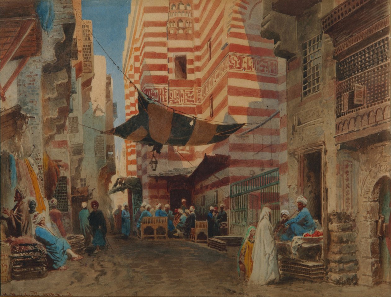 En la calle de El Cairo, 1873 de Konstantin Egorovich Makovsky