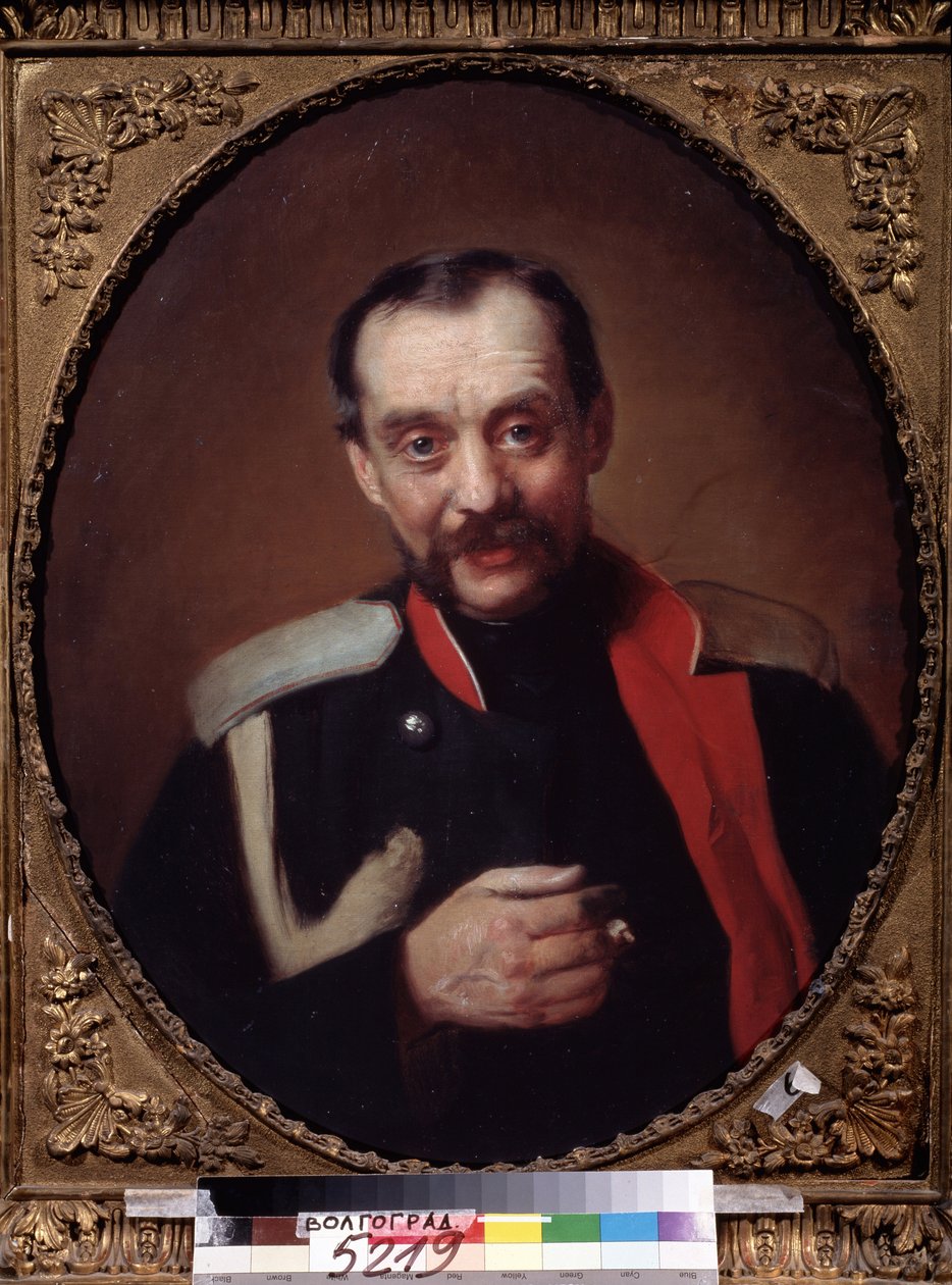 Retrato del compositor Cesar Antonovich Cui (1835-1918) (Retrato del Compositor C. A. Cui). Miembro del Grupo de los Cinco, cuyo objetivo era producir música típicamente rusa. Pintura de Konstantin Yegorovich Makovsky (Constantin Makovsky) (1839- de Konstantin Egorovich Makovsky