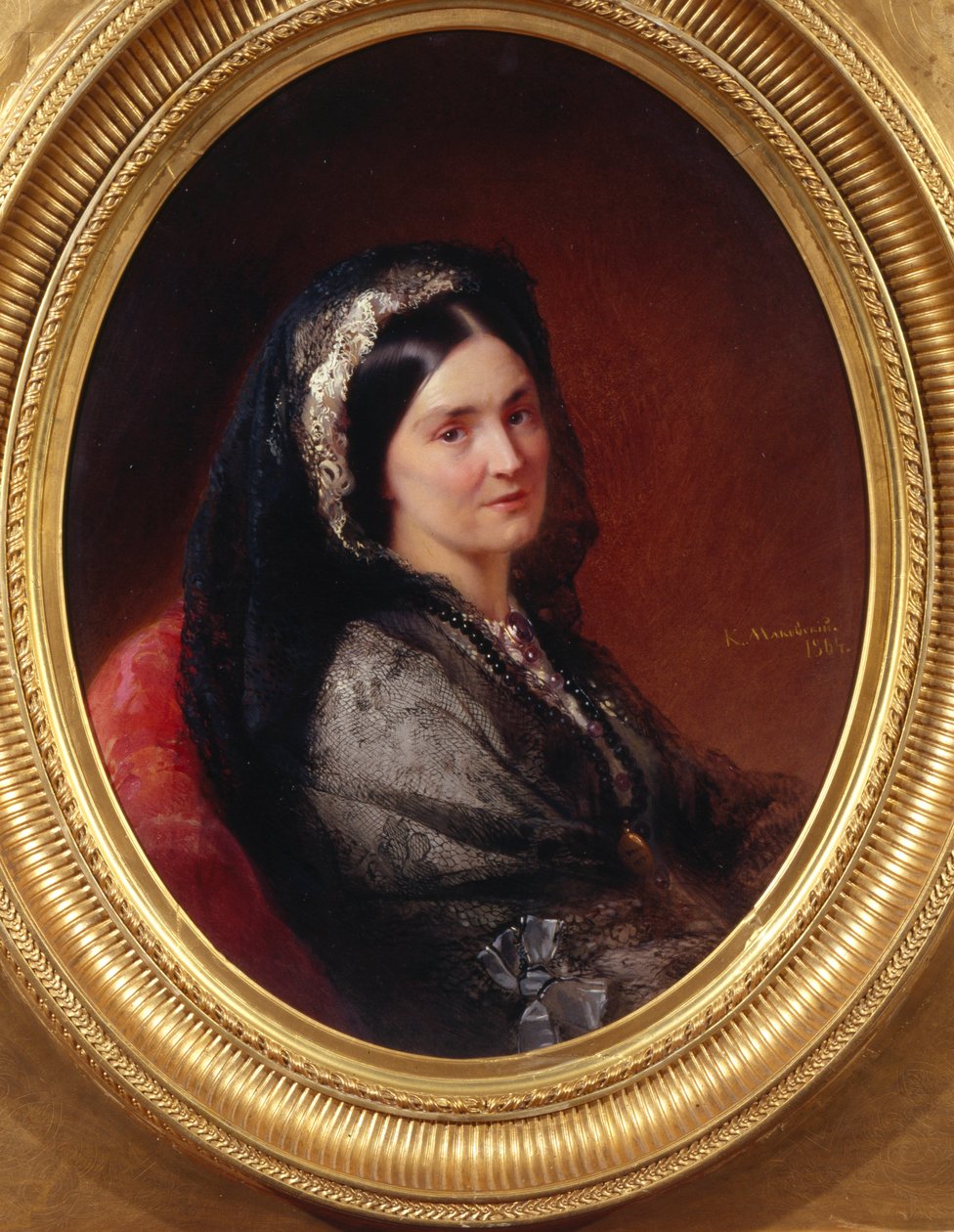 Retrato de la Condesa Natalia Pavlovna Stroganova de Konstantin Egorovich Makovsky