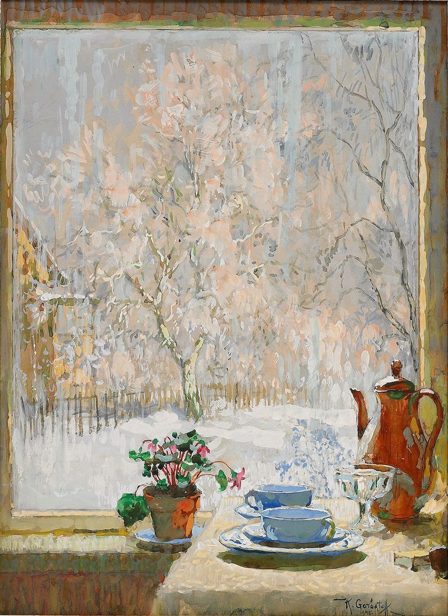 A través de la Ventana en Invierno, 1945 de Konstantin Ivanovich Gorbatov
