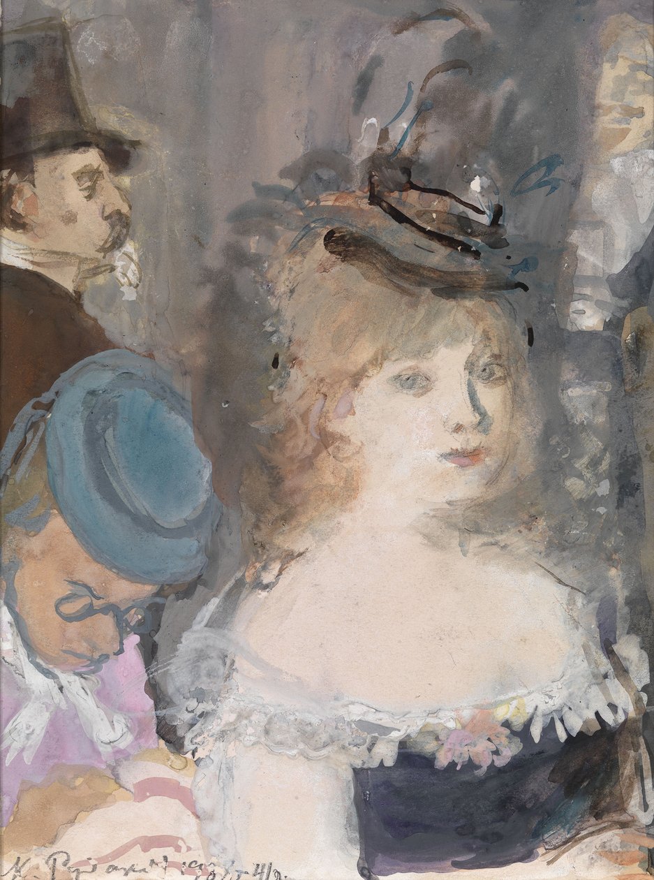 Ilustración para Boule de Suif de Guy de Maupassant de Konstantin Ivanovich Rudakov