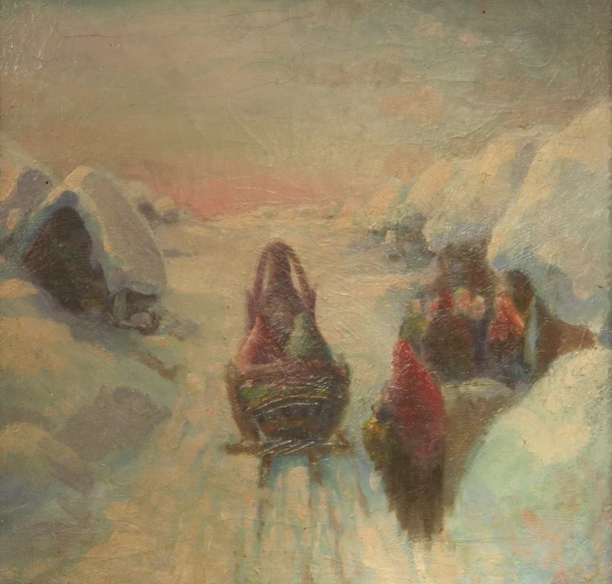 Invierno. Paseo en trineo de Konstantin Konstantinovich Pervukhin