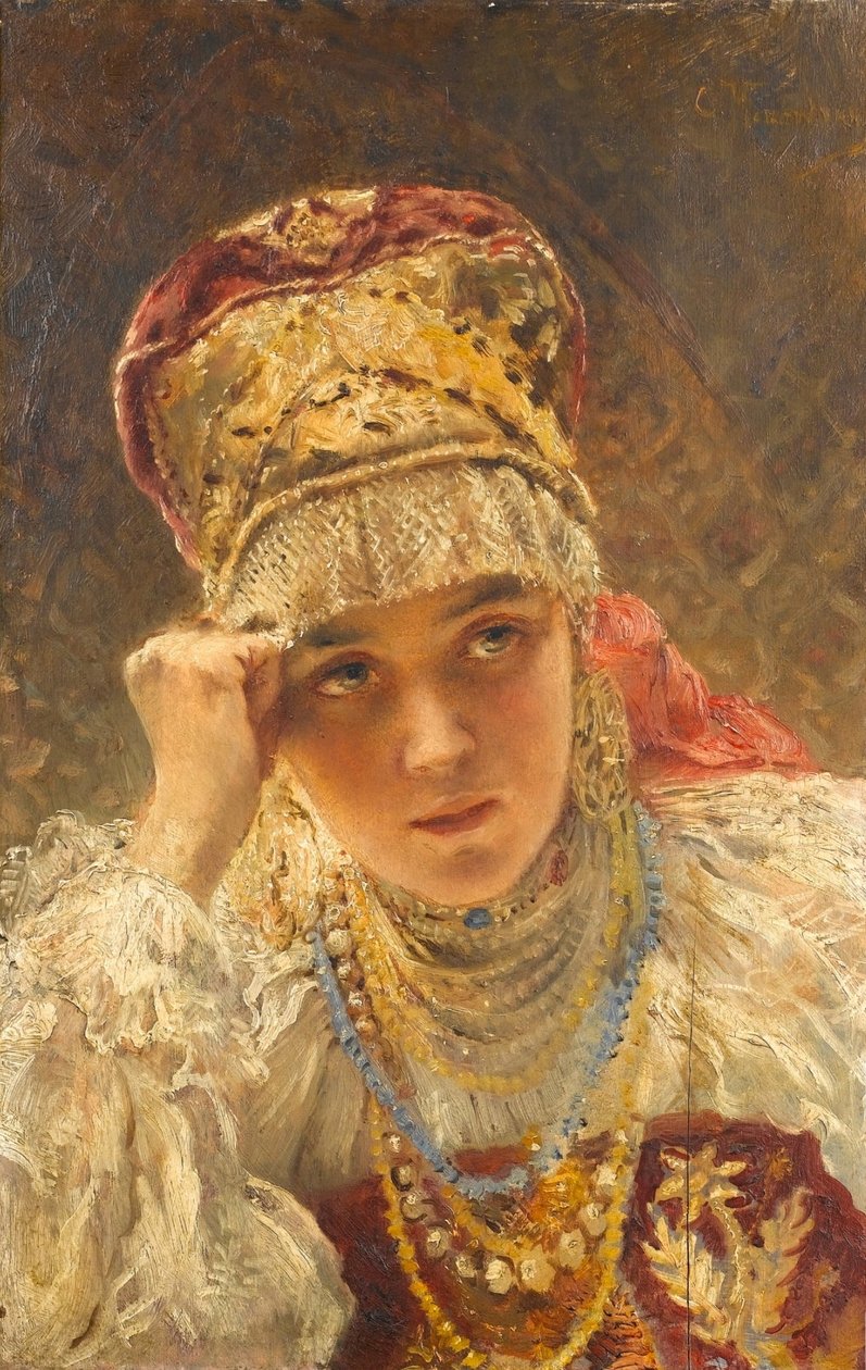 Una joven boyarina de Konstantin Makovsky