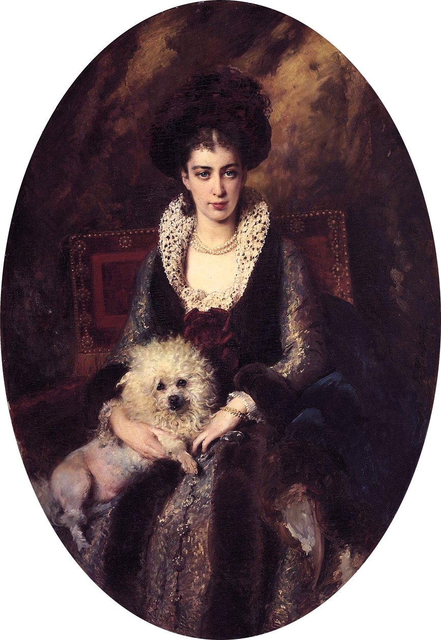 Maria Alekseevna Makovskaya por Konstantin Makovsky (1839-1915) de Konstantin Makovsky