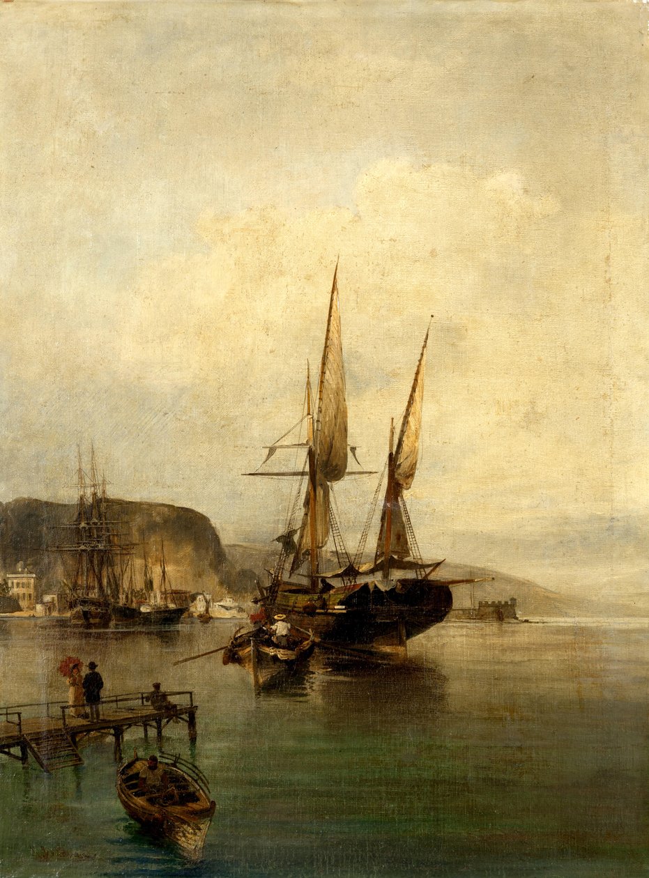Vista del puerto de Konstantinos Volanakis
