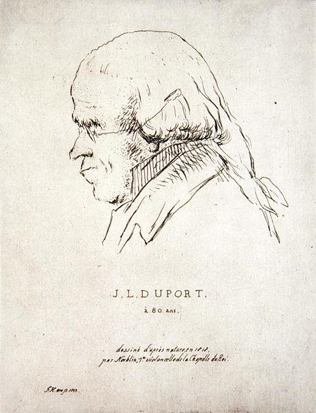 Jean-Louis Duport a los 80 años (1749-1819) de Korblin (after)