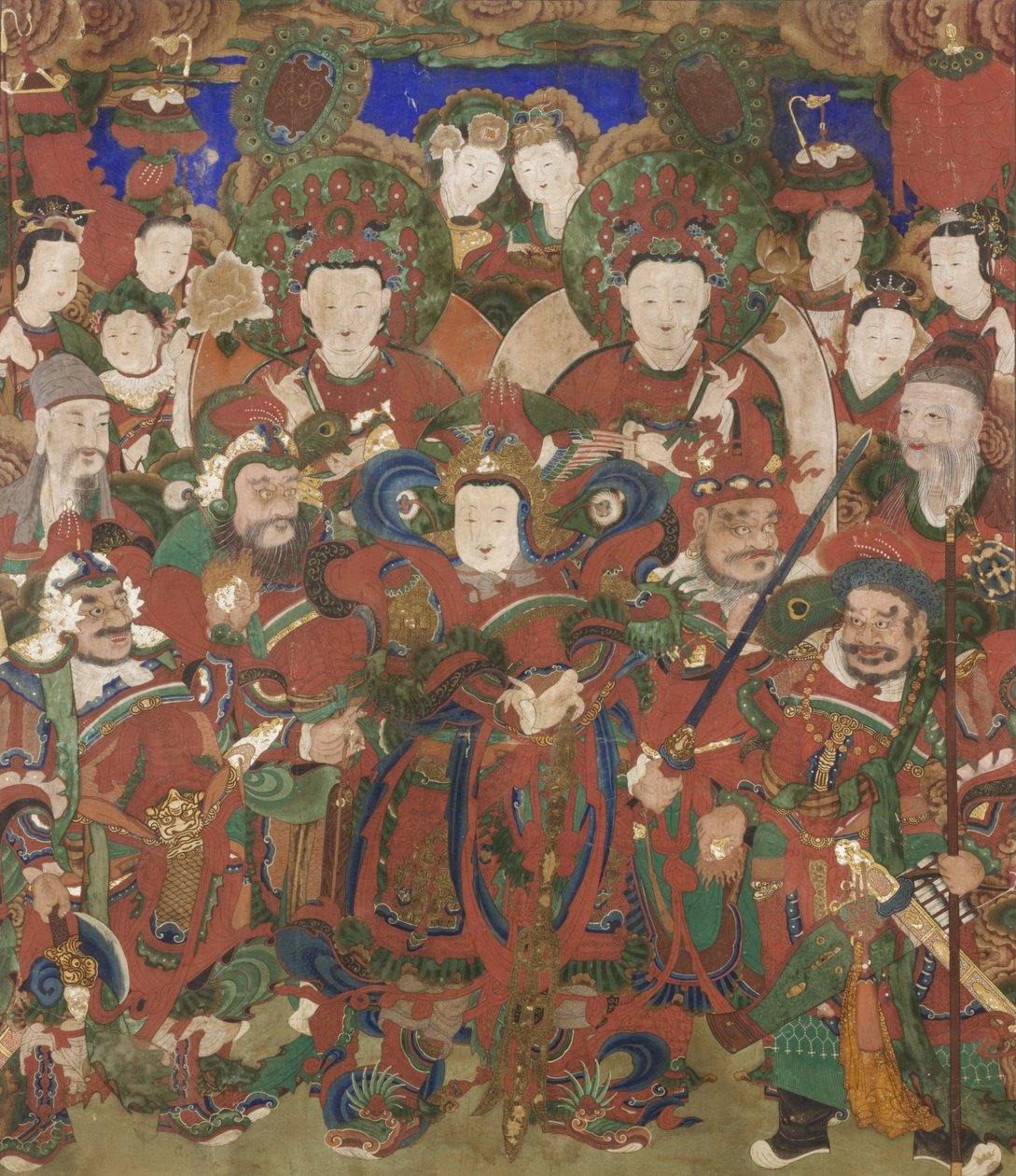 Bodhisattvas de la Protección de la Doctrina Budista, 1891 de Korean School