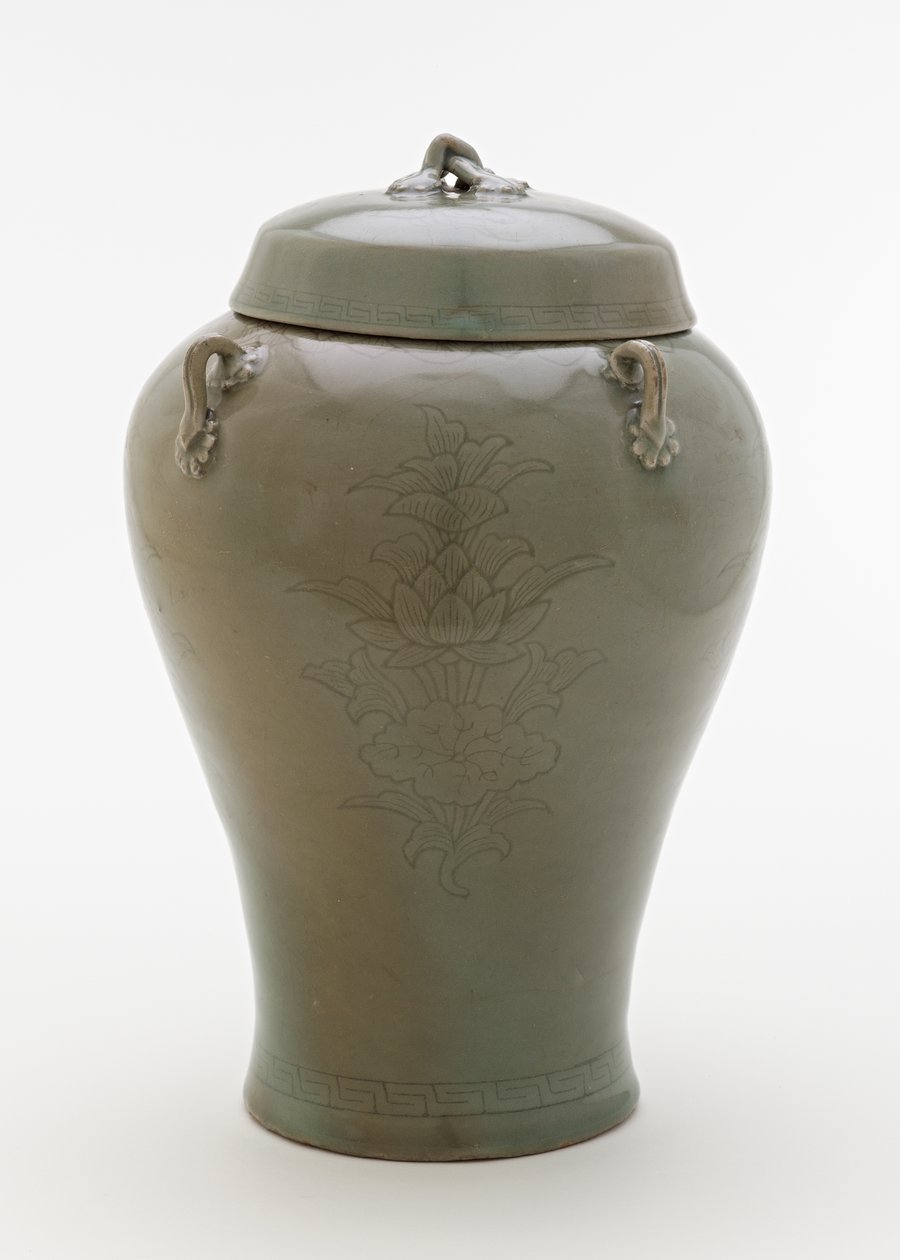 Jarra con diseño inciso de ramilletes de loto, segunda mitad del siglo XII de Korean School