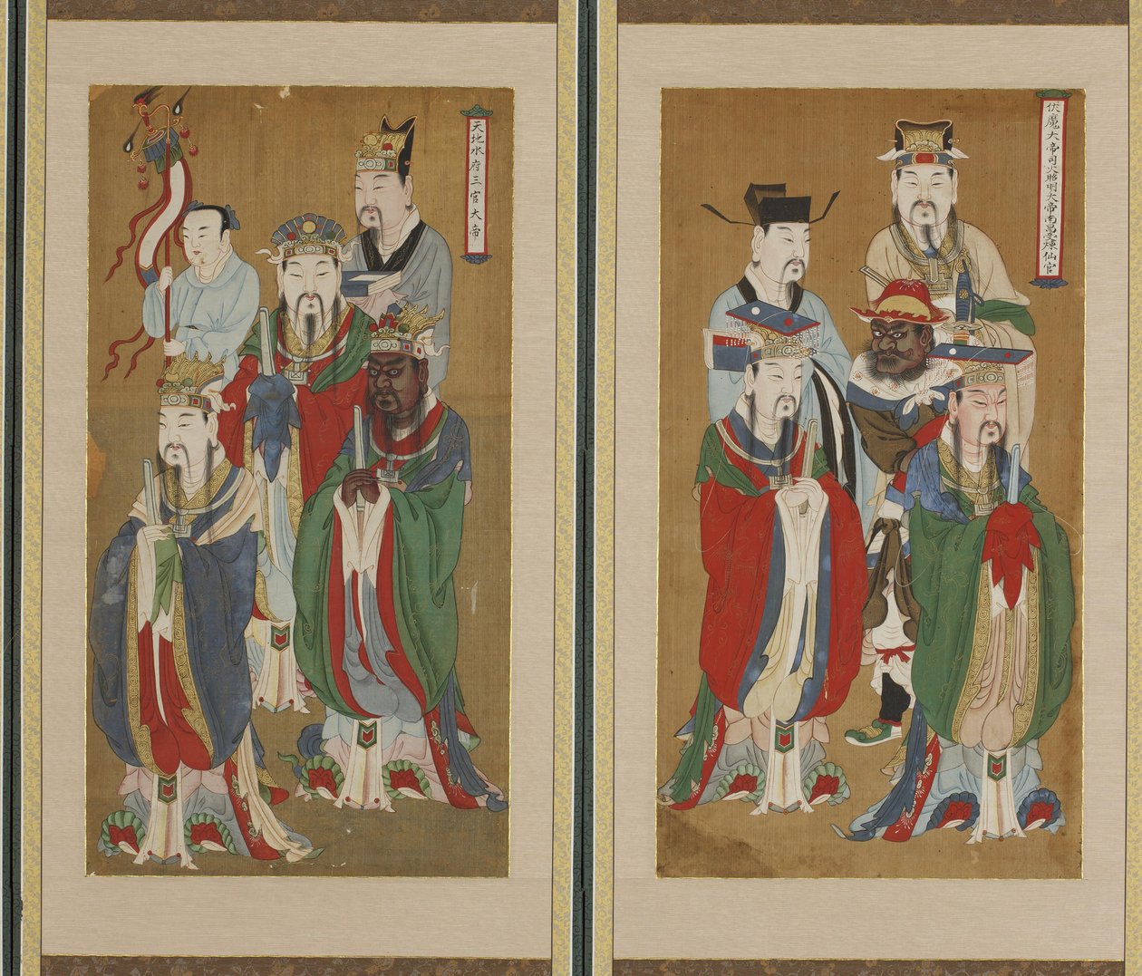 Escena procesional, dinastía Choson de Korean School