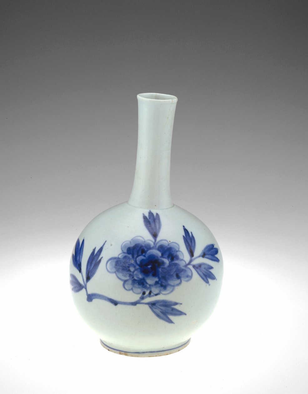 Botella de cerámica Punwon, provincia de Kyonggido, período Chosan de Korean School