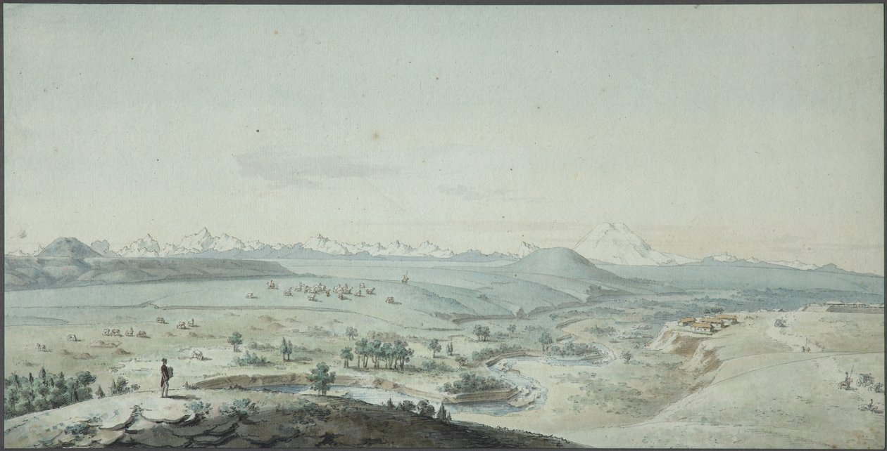 Vista de la Fortaleza de Konstantinogorsk desde la Montaña Mashuk de Korneev