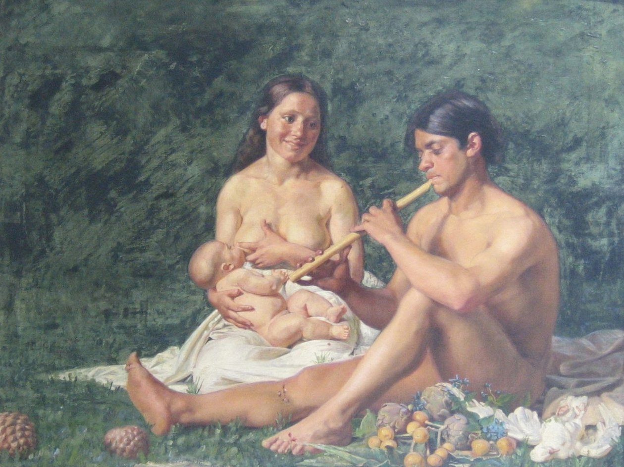 Jubal y su familia de Kristian Zahrtmann