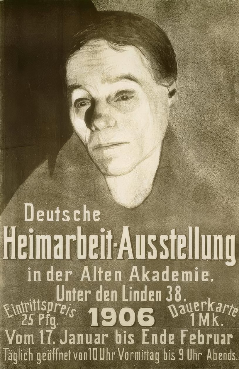Exposición de trabajo a domicilio alemán en la Antigua Academia, Unte de Käthe Kollwitz