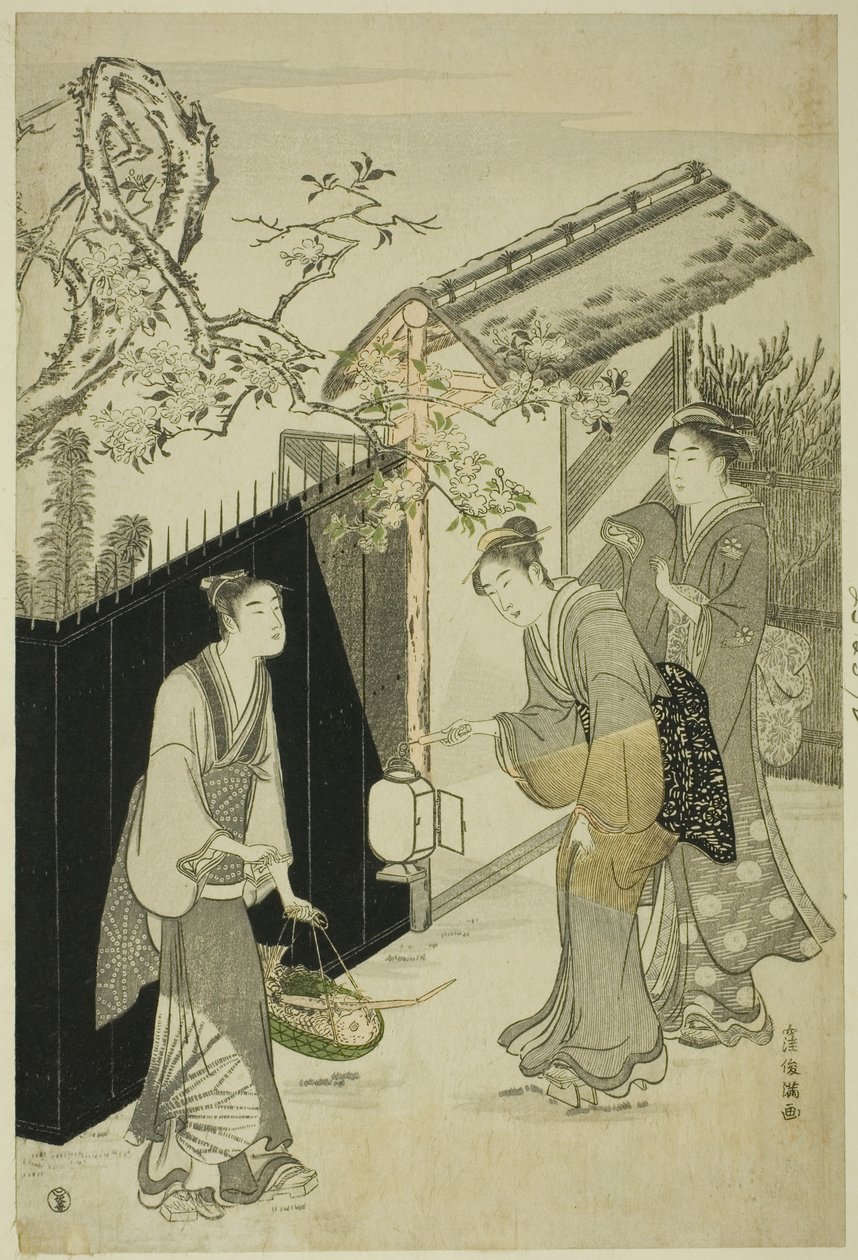 Regresando de una reunión de poesía de Kubo Shunman
