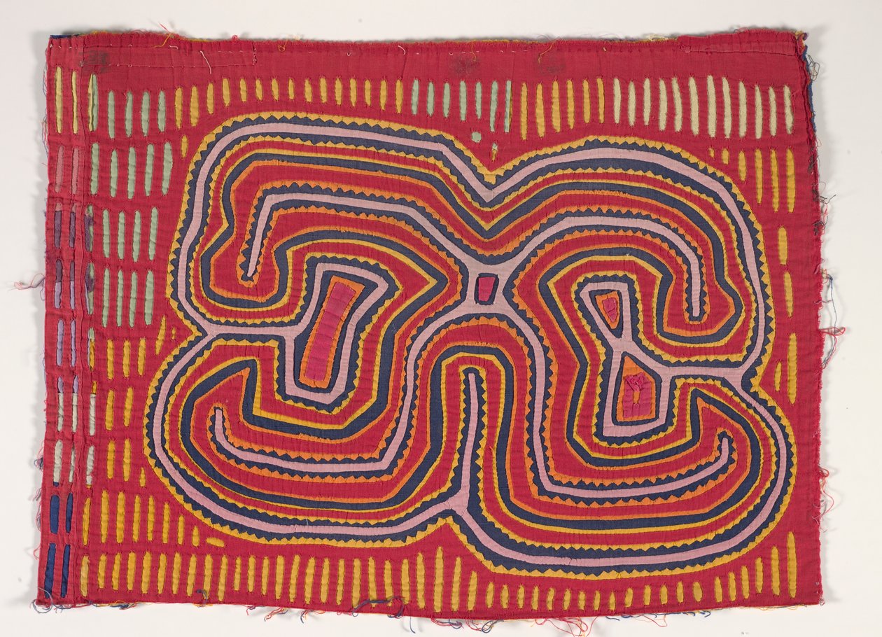 Panel de camisa (mola), c.1950 (algodón aplicado) de Kuna Indian Culture