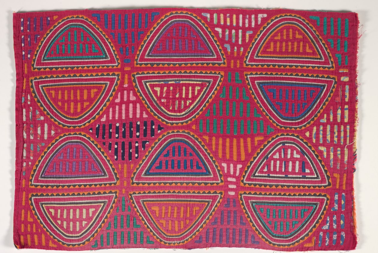 Panel de camisa (mola), c.1950 (algodón aplicado) de Kuna Indian Culture