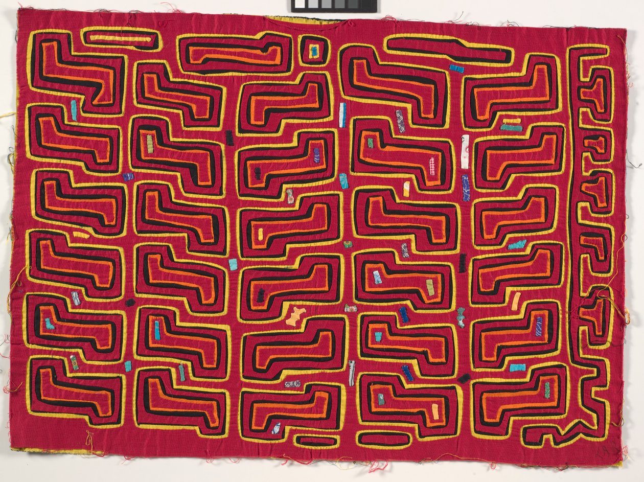 Panel de camisa (mola), c.1950 (algodón aplicado) de Kuna Indian Culture