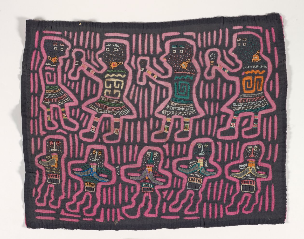 Panel de camisa (mola), c.1950 (algodón aplicado) de Kuna Indian Culture