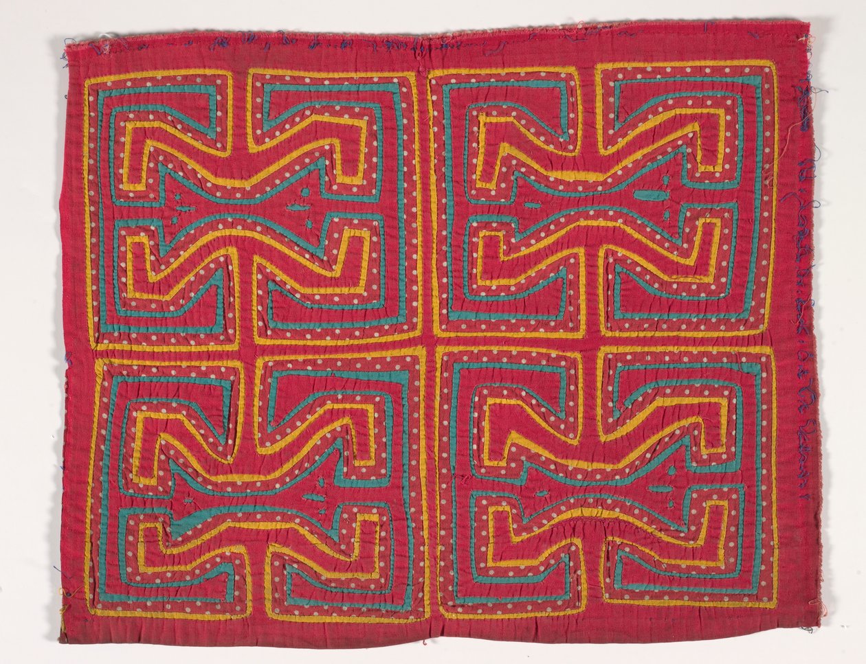 Panel de camisa (mola), c.1950 (algodón aplicado) de Kuna Indian Culture