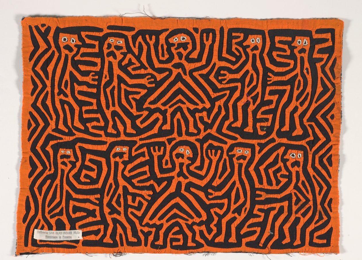 Panel de camisa (mola), c.1950 (algodón aplicado) de Kuna Indian Culture