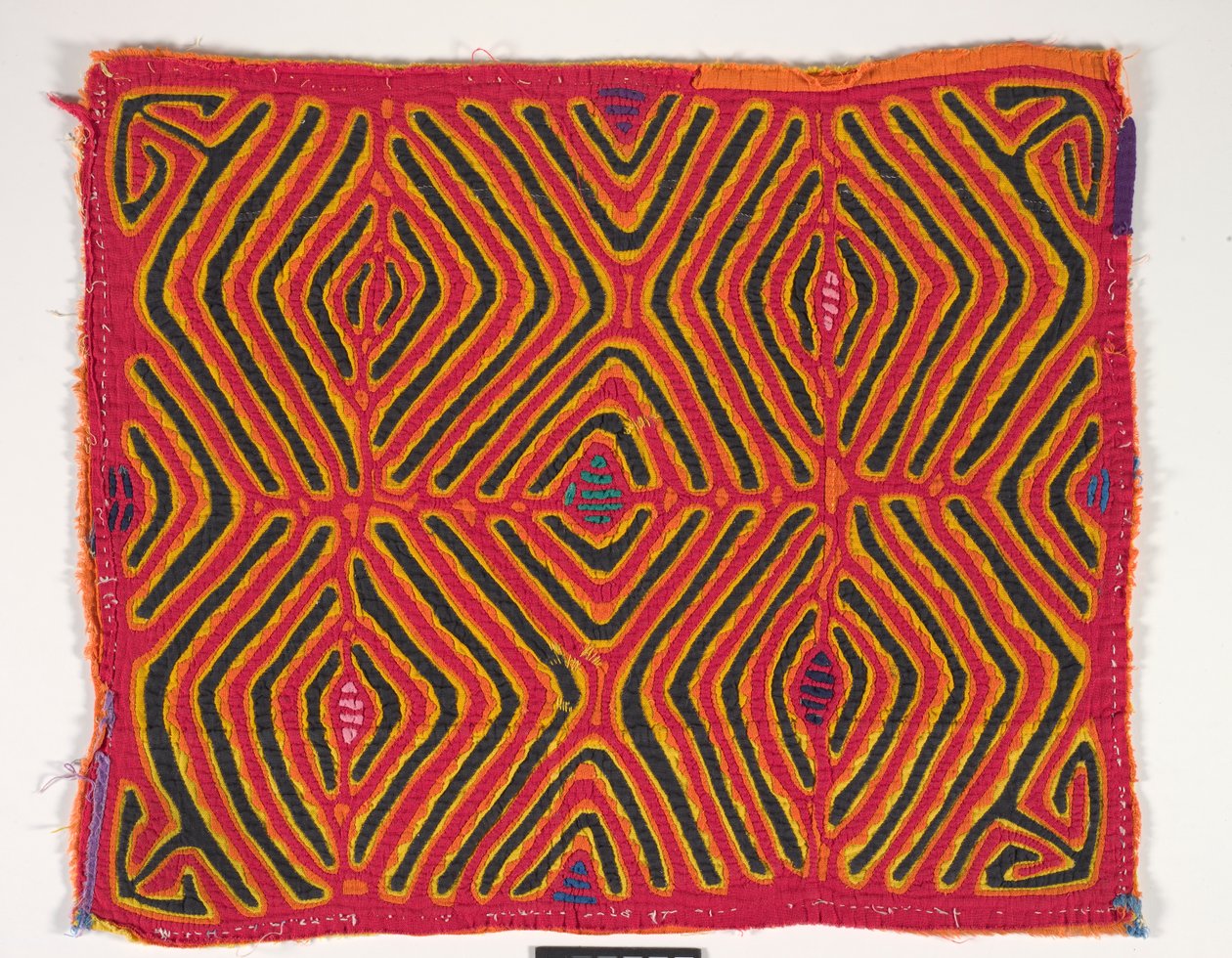 Panel de camisa (mola), c.1950 (algodón aplicado) de Kuna Indian Culture