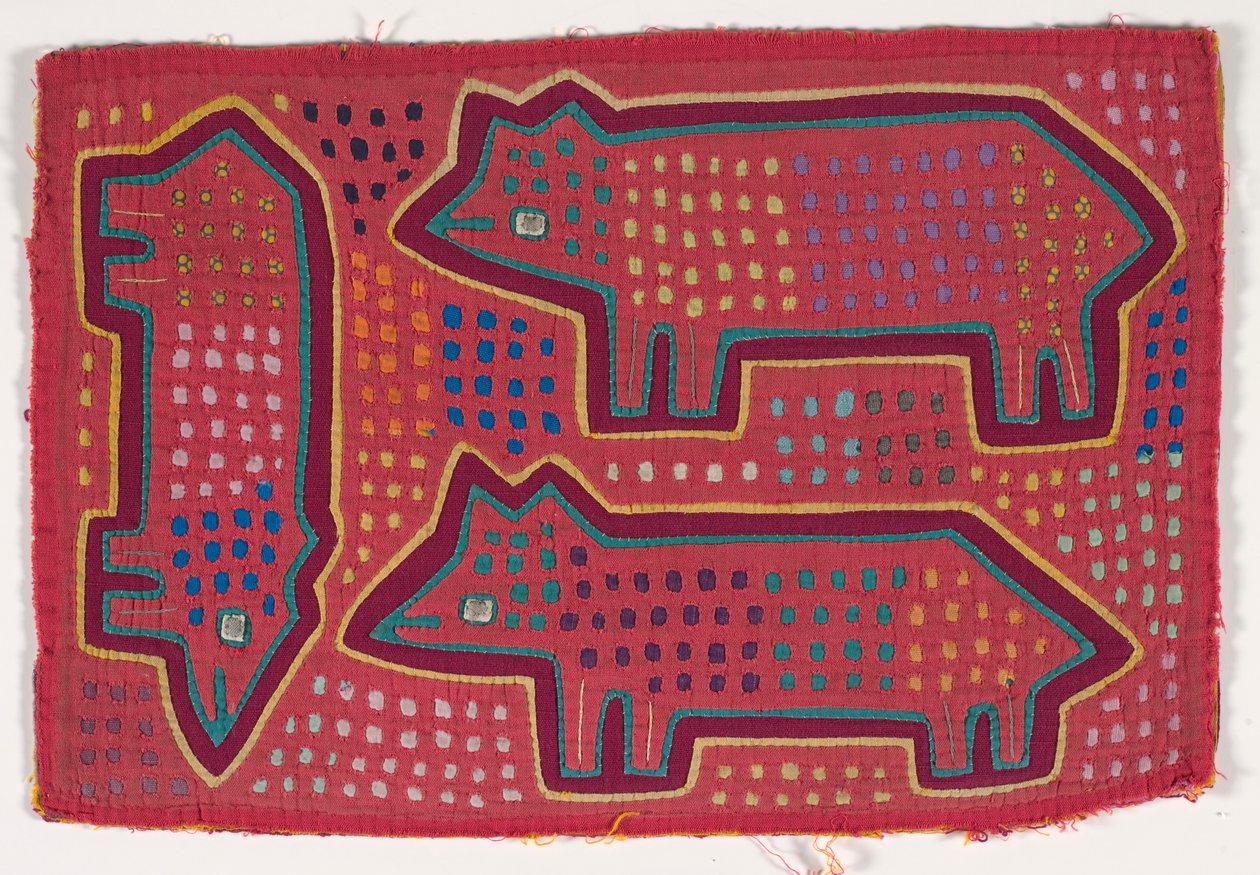 Panel de camisa (mola) (algodón aplicado) de Kuna Indian Culture