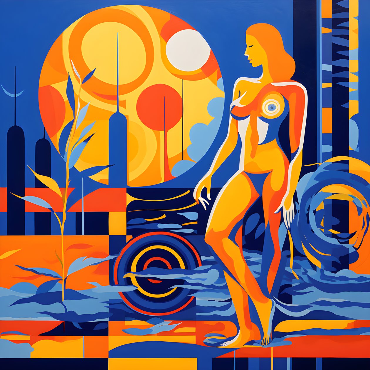 Decepción al sol, Waterwoman 1 de Kurt Heppke