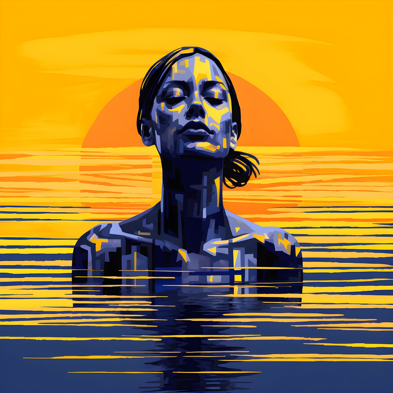 Decepción al sol, Wasserfrau 3 de Kurt Heppke