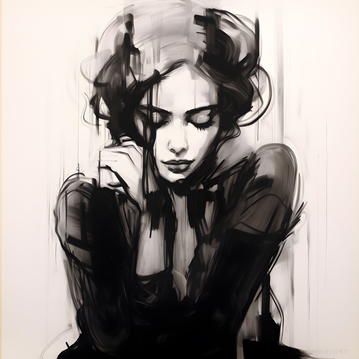 Boceto expresionista 1 de Kurt Heppke