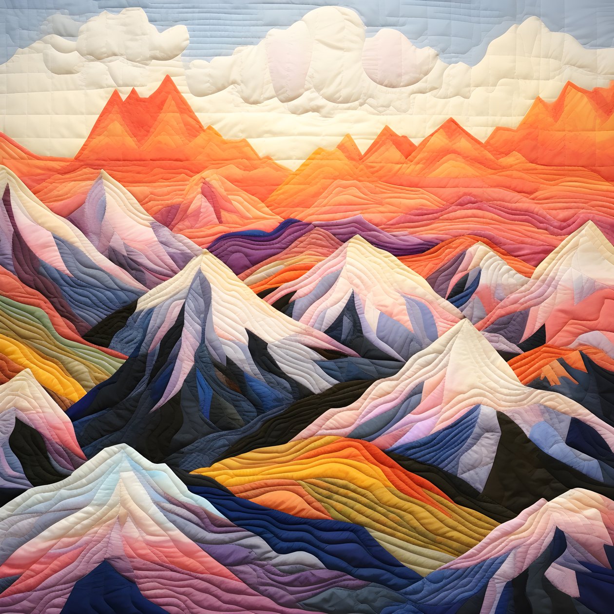 Cordillera acolchada 1 de Kurt Heppke