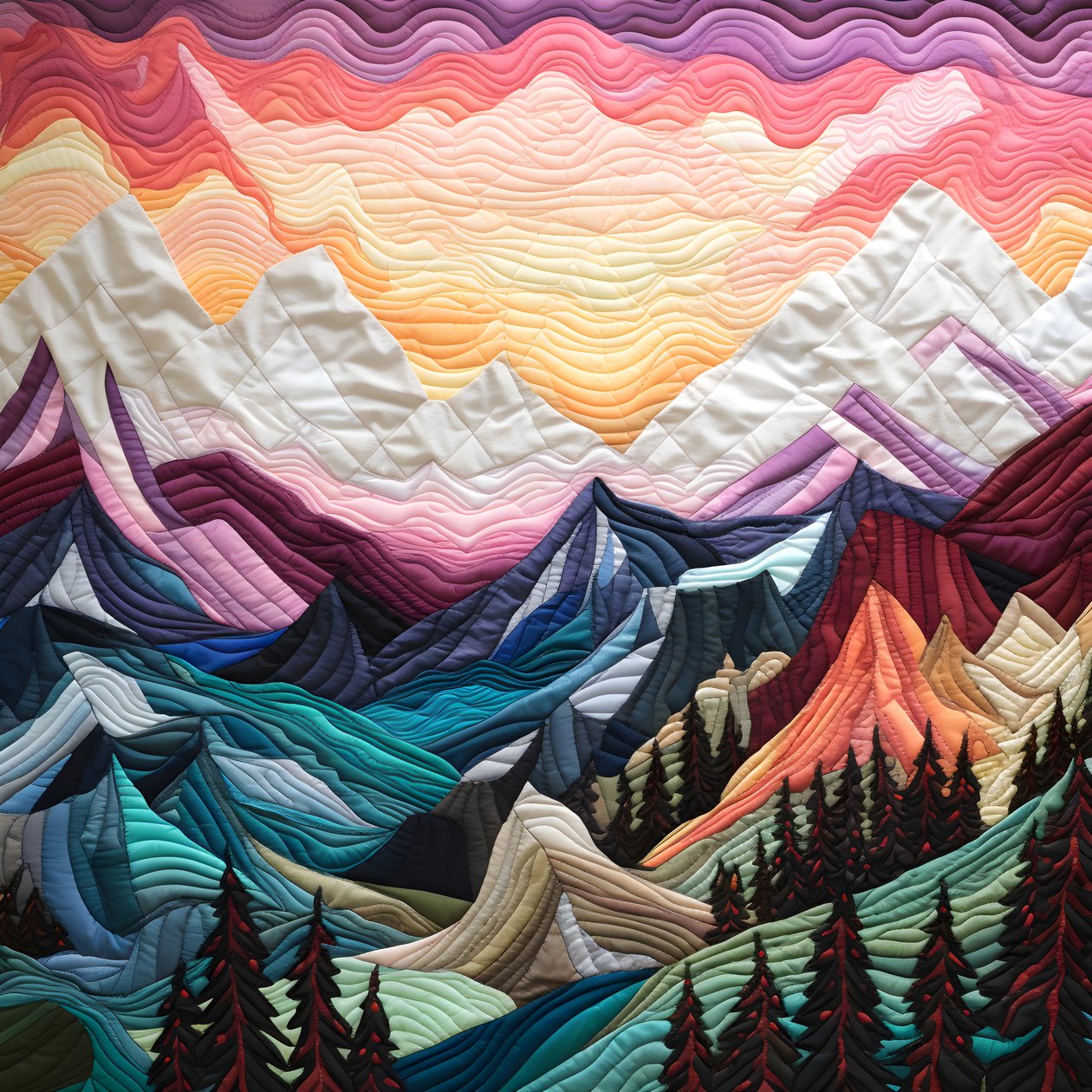 Cordillera acolchada 2 de Kurt Heppke