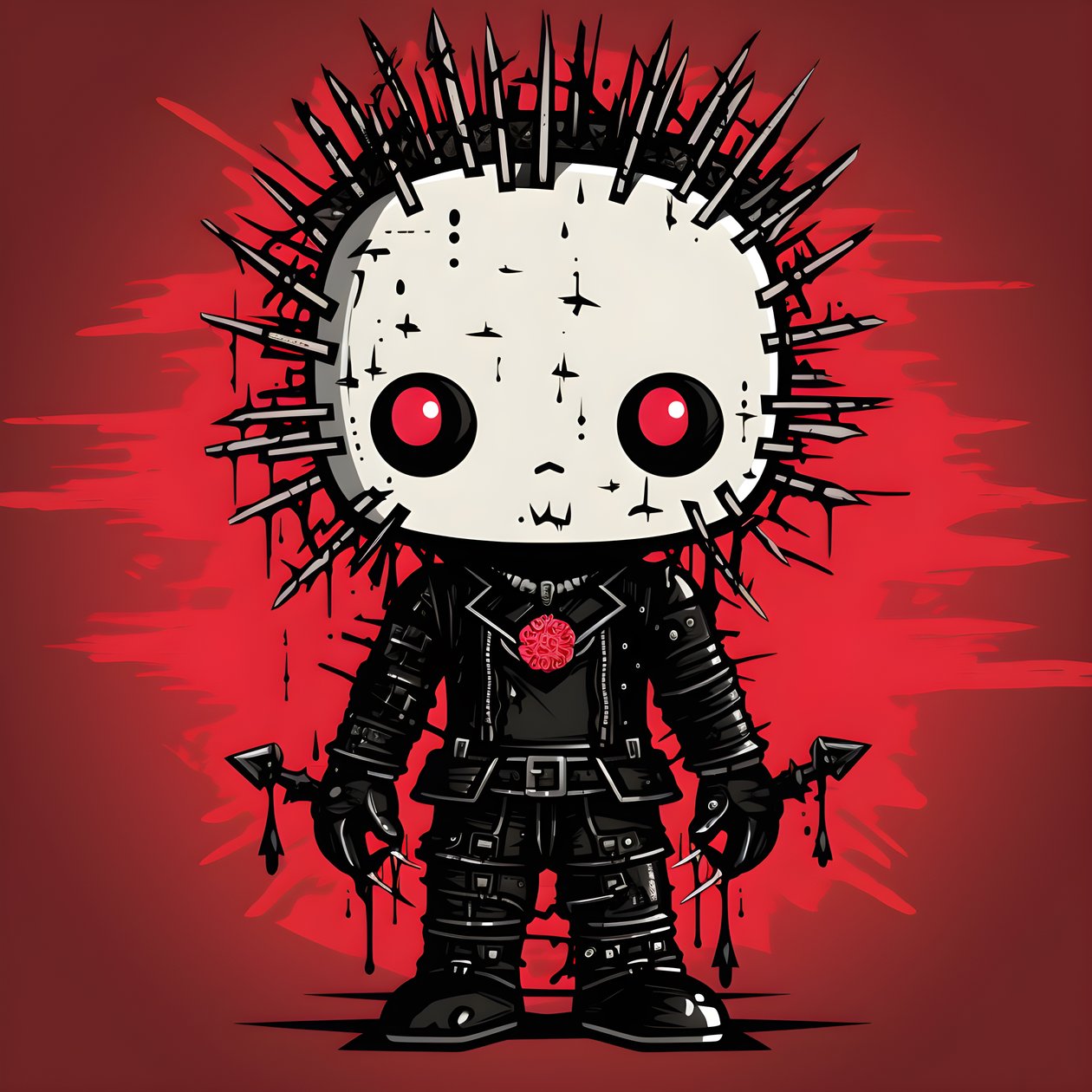Hello Kitty als Pinhead Camiseta Diseño 4 de Kurt Heppke