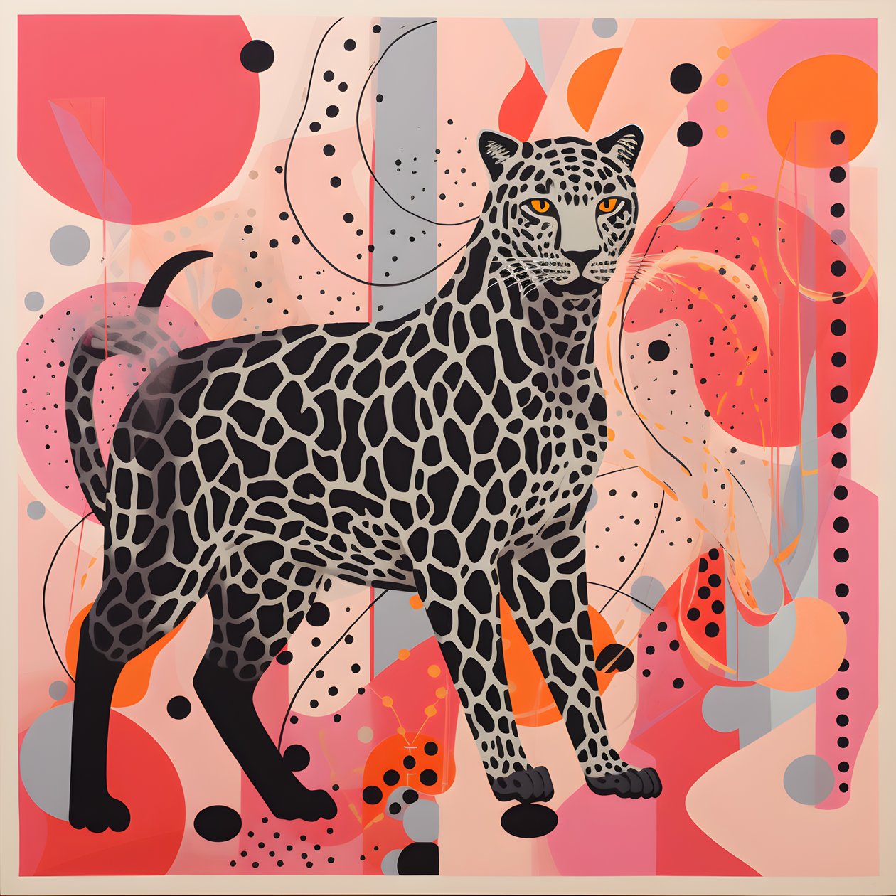 Rayas de leopardo con remolinos y lazos 3 de Kurt Heppke