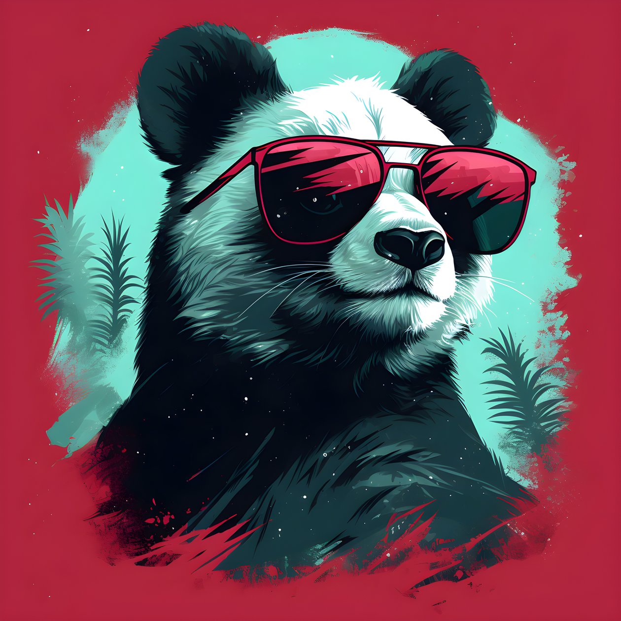Panda con gafas 2 de Kurt Heppke
