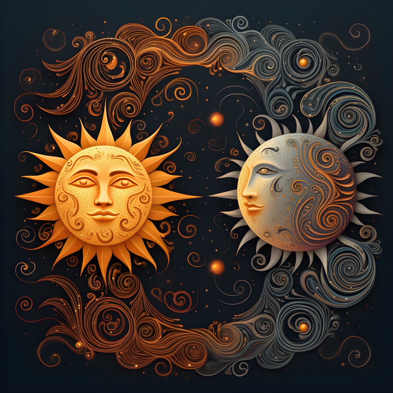 Sol y Luna 1 de Kurt Heppke