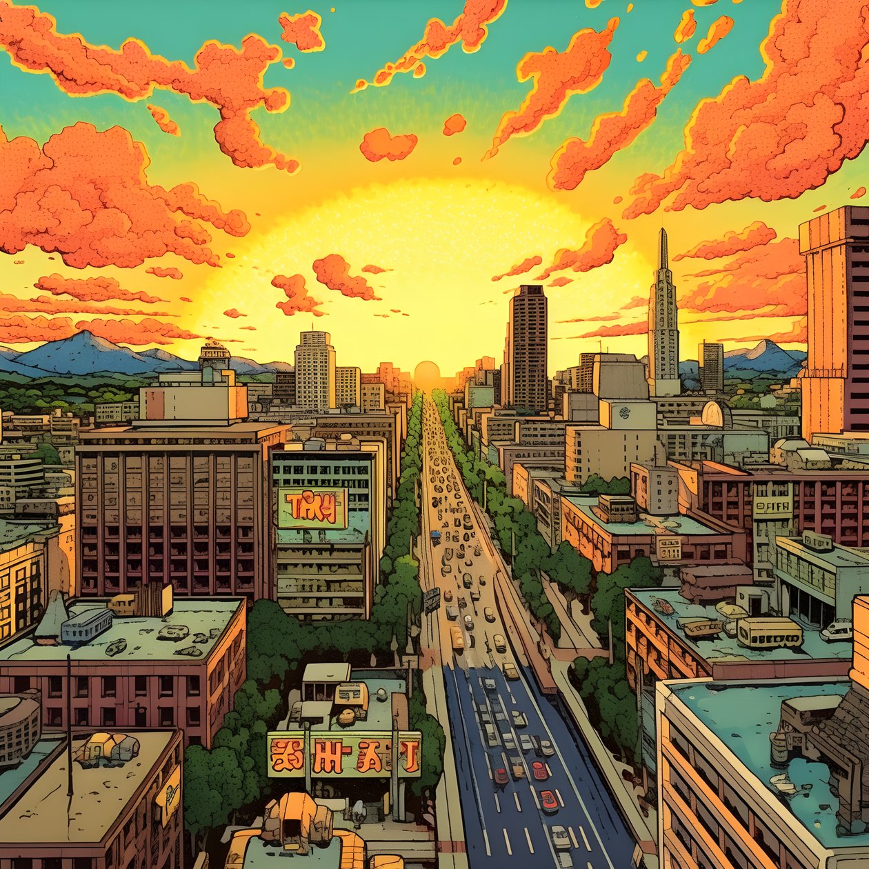 Paisaje urbano 1 de Kurt Heppke