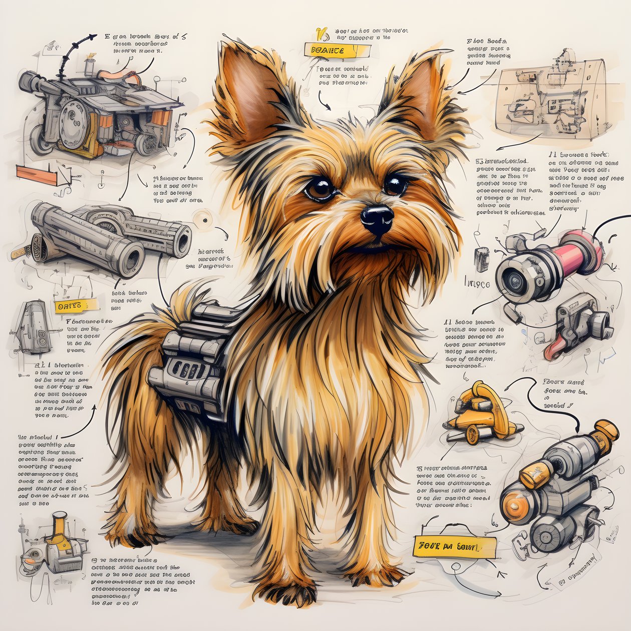 una explicación para un perro Yorkie mecánico 3 de Kurt Heppke