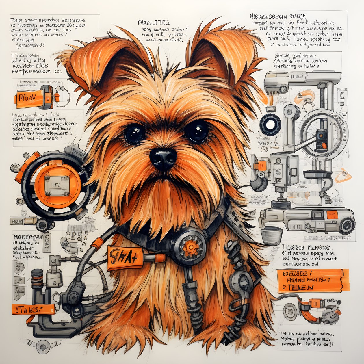 una explicación para un perro Yorkie mecánico 4 de Kurt Heppke